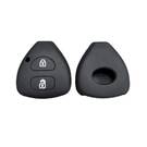 Coque en silicone pour clé à distance Toyota 2007-2011 2 boutons