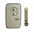 New Aftermarket Toyota Prado Smart Key Remote Shell 3 Button Silver Color High Quality Best Price | Emirates Keys -| thumbnail