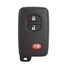 Toyota Smart Key Remote Shell preto 3 botões