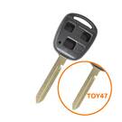 Toyota Remote Key Shell 3 Buttons Toy47