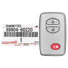 Brand New Toyota Land Cruiser 2007-2008 Genuine Smart Key 3 Buttons 433MHz 89904-60220 8990460220 / FCCID: B53EA | Emirates Keys -| thumbnail