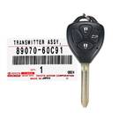 New Toyota Prado Remote 2010-2015 3 Buttons 433MHz G Transponder 89070-60C91 8907060C91 / FCCID : 12BBY | Emirates Keys -| thumbnail