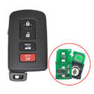 Toyota Camry Hybrid Avalon Corolla Highlander RAV4 2012-2017 Smart Remote Key Shell 3+1 Button