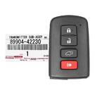 NUOVA chiave remota intelligente Toyota Rav4 2013-2018 originale/OEM 4 pulsanti 433,92 MHz 89904-42230 8990442230 / FCCID: BA4EK | Chiavi degli Emirati -| thumbnail