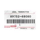 New Brand Toyota Yaris 2014 Genuine OEM Remote Key Shell 2 Buttons  OEM Part Number: 89752-68080 | Emirates Keys -| thumbnail