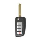 New Aftermarket Nissan Rogue Flip Remote Key Shell 3+1 Button With Panic High Quality Best Price | Emirates Keys -| thumbnail