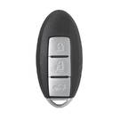 Botones remotos de Shell 3 de Nissan Smart Key con el tipo de batería de la derecha del surco lateral