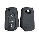 جراب من السيليكون لسيارة Toyota Flip Remote Key 3 أزرار