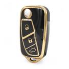 Nano High Quality Cover For Fiat Remote Key 3 Buttons Black Color B11J