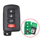 Toyota Highlander RAV4 2016 Smart Remote Key Shell SUV 3+1 Button