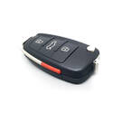 Nuova chiave telecomando originale Audi Q7 con flip 3 + 1 pulsanti 315 MHz Codice articolo produttore: 4F0837220A, ID FCC: IYZ 3314 | Chiavi degli Emirati -| thumbnail
