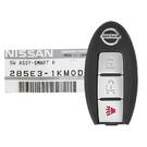 Chiave smart originale Nissan Versa Juke 808 usata del 2014 con 3 pulsanti e 315 MHz 285E3-1KM0D, 285E31KM0D / ID FCC: CWTWB1U808 | Chiavi degli Emirati -| thumbnail