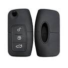 Capa de silicone para Ford 2006-2012 Flip Remote Key 3 Botões