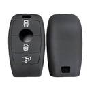 Coque en silicone pour clé à distance intelligente Mercedes Benz 2016-2021 3 boutons