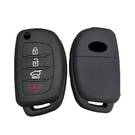 Funda de silicona para Hyundai Flip Remote Key 4 botones