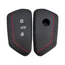 Funda de silicona para Volkswagen Golf 8 KD B33 Smart Remote Key 3 botones