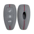 Ford Remote Key 3 Düğmeler İçin Silikon Oyulmuş Kılıf