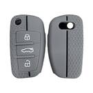 Funda Silicona Grabada Para Audi Flip Remote Key 3 Botones