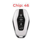 Jetour Chiave telecomando intelligente originale 3+1 pulsanti 433 MHz 46 chip colore bianco