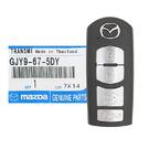 Mazda 3-6 2013-2018 Clé intelligente d'origine/OEM à distance 4 boutons 315 MHz GJY9-67-5DY / FCCID : WAZSKE13D01 | Clés des Émirats -| thumbnail