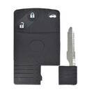 High Quality Aftermarket Mazda Remote Card Shell 3 Button, Emirates Keys Remote case, Car remote key cover, Key fob shells replacement at Low Prices. -| thumbnail