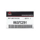 Yeni Mitsubishi Mirage 2016 Orijinal / OEM Akıllı Uzaktan Anahtar 3+1 Düğme 315MHz OEM Parça Numarası: 8637C291 / 285E3W330P | Emirates Anahtarları -| thumbnail