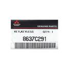 Nuevo Mitsubishi Mirage 2016 Genuino/OEM Llave remota inteligente 3+1 botón 315MHz Número de pieza OEM: 8637C291 / 285E3W330P | Cayos de los Emiratos -| thumbnail