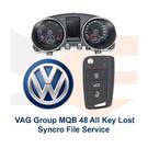 VAG Group MQB 48 Servicio de archivos de sincronización de todas las claves perdidas
