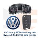 Groupe VAG MQB 48 Toutes les clés perdues Fichier de synchronisation et service de données Immo et ajout de clés