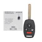 Honda Pilot 2009-2015 Genuine/OEM Remote Key 315MHz 35118-SZA-A03 35118SZAA03, FCC ID: KR55WK49308 | Chaves dos Emirados -| thumbnail