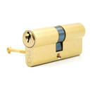 Cylindre en laiton pur MK3, 3 clés normales en laiton, cylindre de serrure de porte de taille PB 70 mm | MK3 -| thumbnail