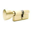 New High Quality Best Price Pure Brass Cylinder with 3 pcs Brass Normal Keys, PB Size 70mm | Emirates Keys -| thumbnail