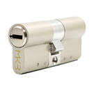 MK3 Pure Brass Cylinder with 5 pcs White Brass Keys, Stainless Steel Cam Size 70mm Door Lock Cylinder | MK3 -| thumbnail