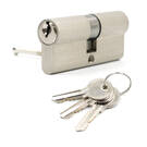 Full Zinc Cylinder with 3 pcs Brass Normal Keys, Key SN Size 70mm