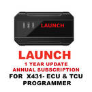 Launch - Annual Card for X-431 ECU & TCU Programmer
