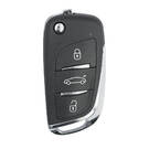 Keydiy Xhorse Citroen Type Flip Remote Key Shell 3 أزرار