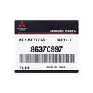 Yeni Mitsubishi Pajero 2023 Orijinal / OEM Akıllı Uzaktan Anahtar 2 Düğme 433MHz OEM Parça Numarası: 8637C997 - FCC Kimliği: GHR-M014 | Emirates Keys -| thumbnail