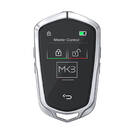 LCD Universal Smart Key Kit With Keyless Entry And IOS Car Cadillac Style Location Tracking System Silver Color