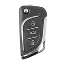 Универсальный раскладной дистанционный ключ лицом к лицу, 3 кнопки, 433 МГц, тип Lexus