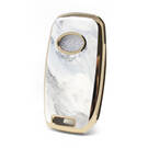 Nano Marble Cover For KIA Flip Key 3B White Color KIA-B12J3 | MK3 -| thumbnail