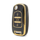 Capa Nano de alta qualidade para Baojun Flip Remote Key 3 botões cor preta BJ-B11J