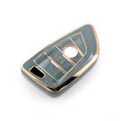 Nouveau couvercle Nano de haute qualité pour clé télécommande BMW FEM, 3 boutons, couleur grise, BMW-B11J3 | Clés des Émirats -| thumbnail