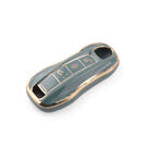 New Aftermarket Nano High Quality Cover For Porsche Remote Key 3 Buttons Gray Color PSC-B11J | Emirates Keys -| thumbnail