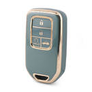 Cover Nano di alta qualità per chiave telecomando Honda 4 pulsanti colore grigio HD-A11J4