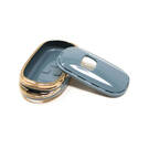 New Aftermarket Nano High Quality Cover For Honda Remote Key 2 Buttons Gray Color HD-G11J2 | MK3 -| thumbnail