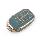 Nuova cover aftermarket Nano di alta qualità per chiave remota Honda 4 pulsanti colore grigio HD-G11J4 | Chiavi degli Emirati -| thumbnail