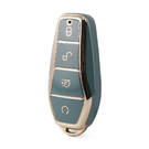 Funda Nano de alta calidad para mando a distancia BYD, 4 botones, Color gris, BYD-D11J