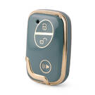 Funda Nano de alta calidad para mando a distancia BYD, 3 botones, Color gris, BYD-E11J
