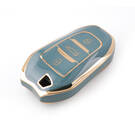 Nuova cover aftermarket Nano di alta qualità per Peugeot Citroen DS chiave remota 3 pulsanti colore grigio PG-A11J | Chiavi degli Emirati -| thumbnail