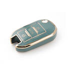 Novo aftermarket nano capa de alta qualidade para peugeot 407 408 flip remoto chave 3 botões cor cinza PG-C11J Chaves dos Emirados -| thumbnail